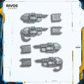 Horus Heresy Space Marines Sicaran Battle Tank Heavy Flamer x 2 - Bits (Bitz)