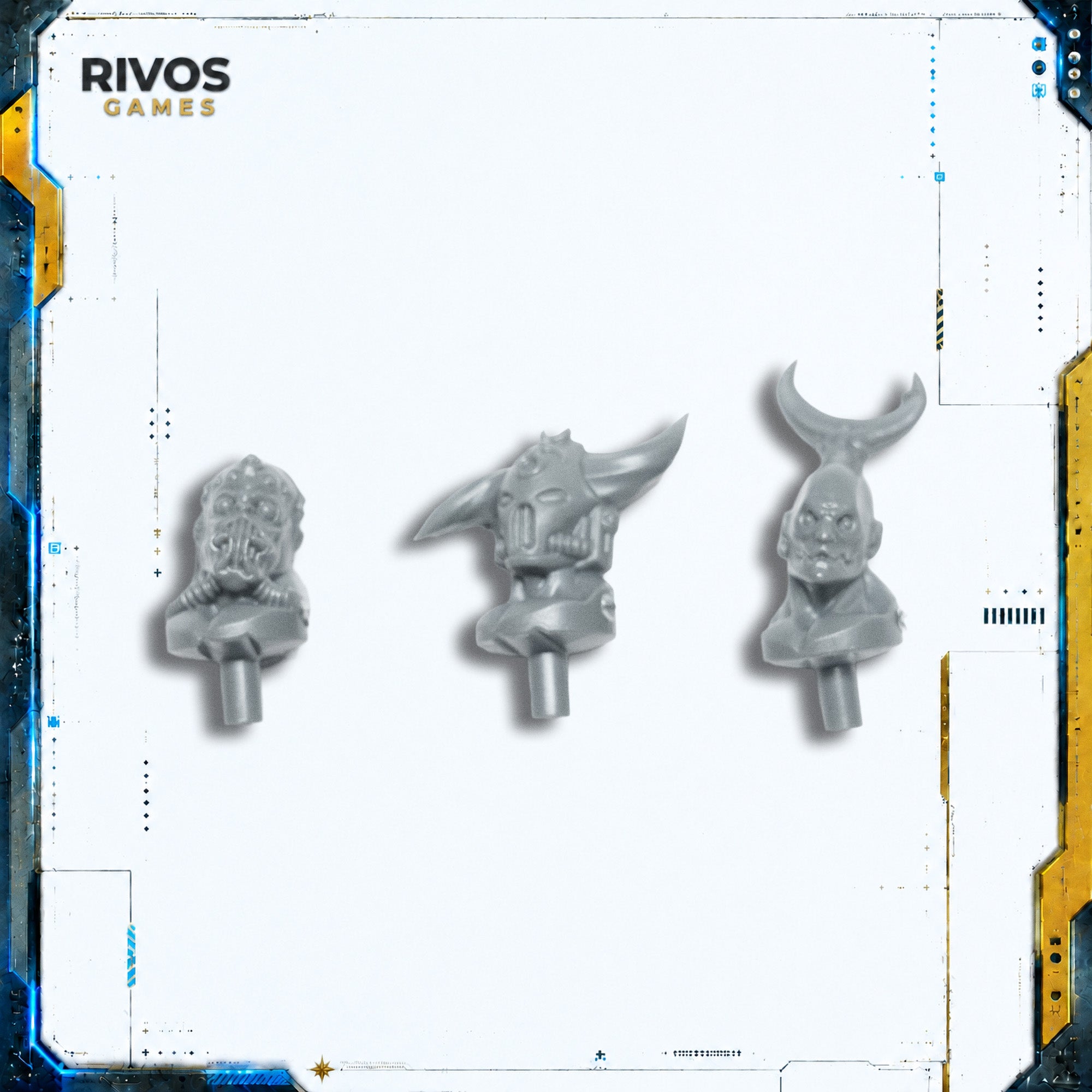 Warhammer 40K Emperors Children Flawless Blades Heads x 3 A - Bits (Bitz)