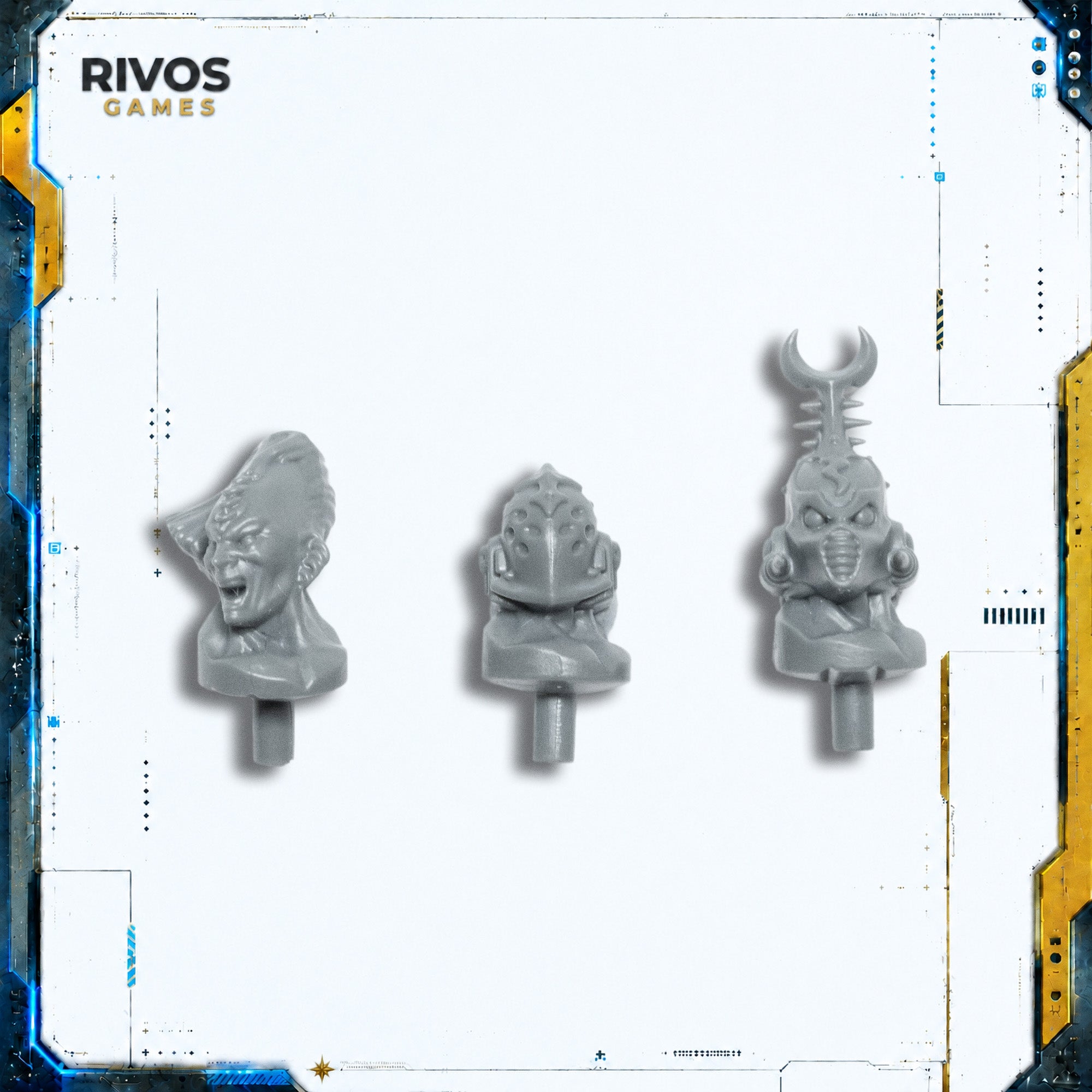 Warhammer 40K Emperors Children Flawless Blades Heads x 3 B - Bits (Bitz)