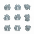 Warhammer 40K Emperors Children Flawless Blades Shoulder Pads x 9 Bits Bitz