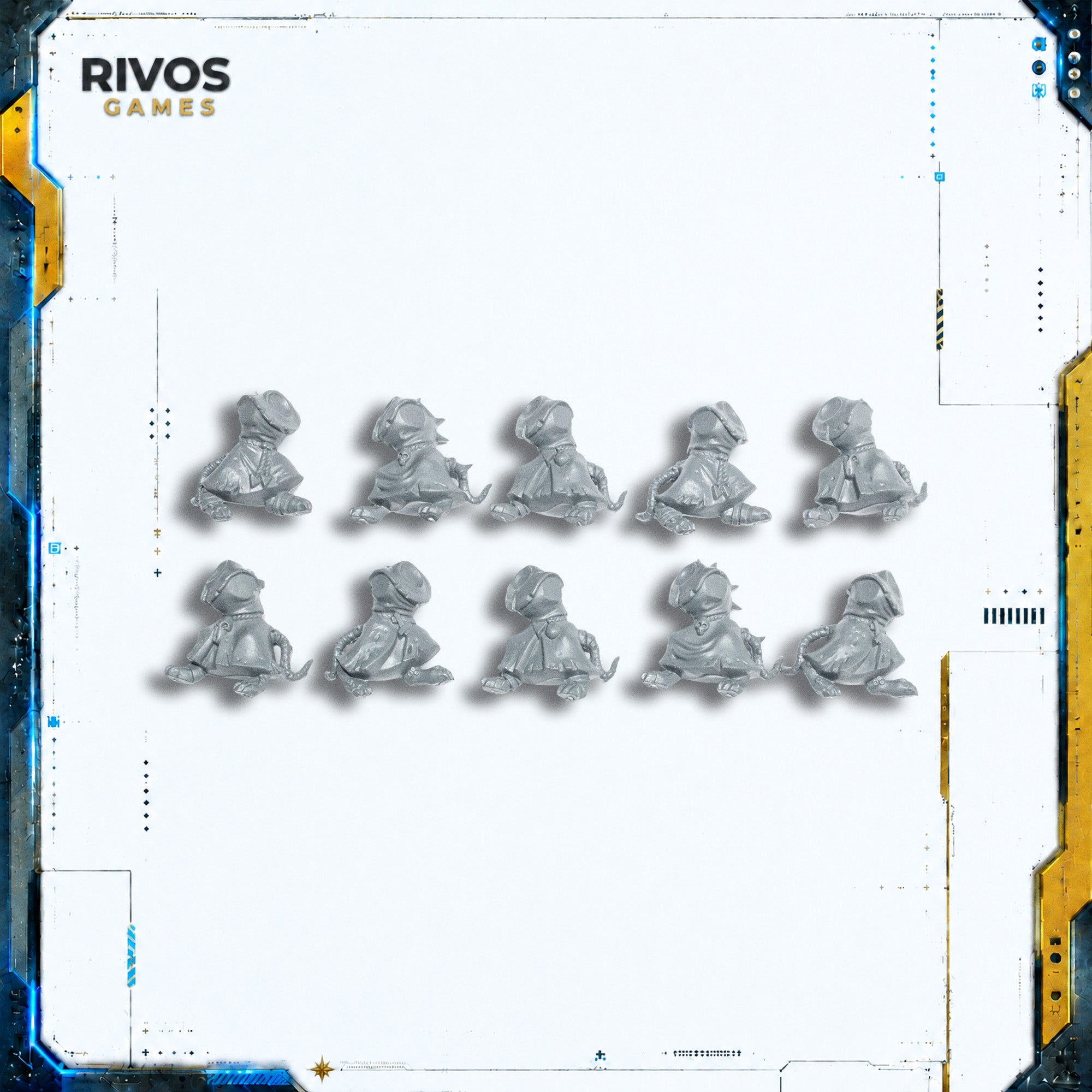 Warhammer Skaven Plague Monks Legs and Torso x 10 - Bits (Bitz)