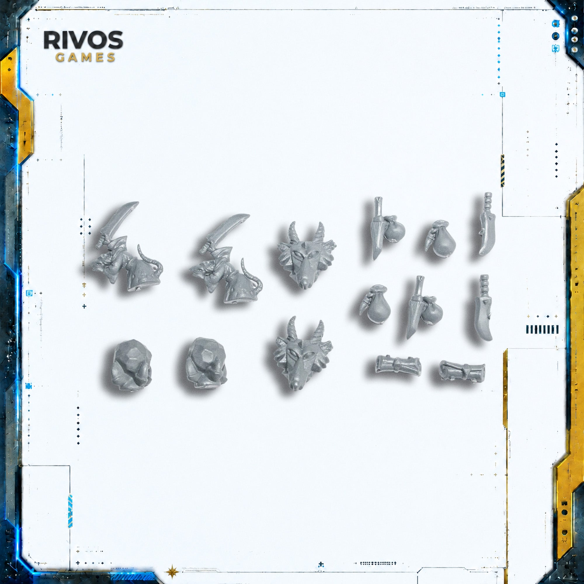 Warhammer Skaven Plague Monks Accessories - Bits (Bitz)