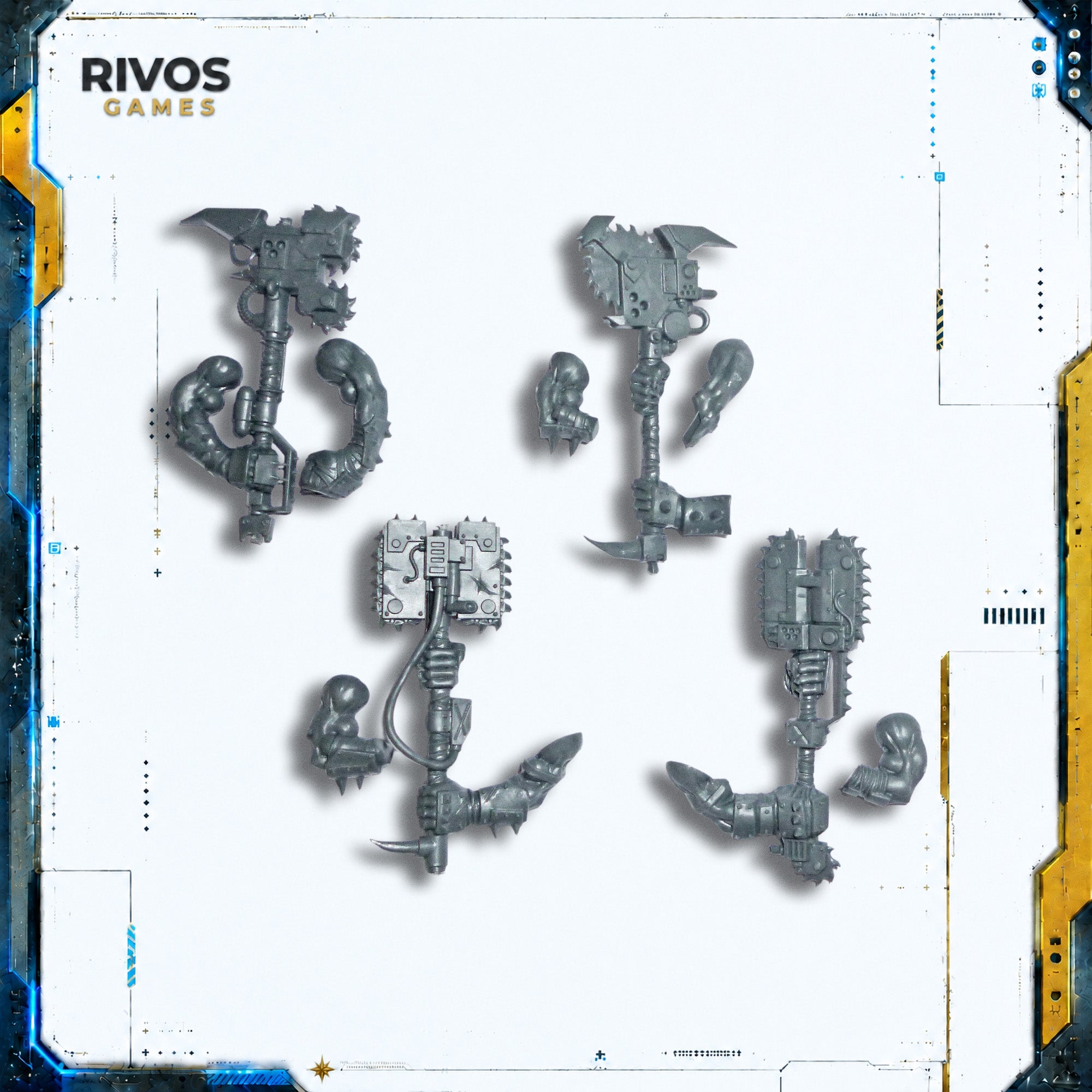 Warhammer 40K Orks Ork Nobz Big Choppas - Bits (Bitz)