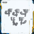 Warhammer 40K Orks Ork Nobz Choppa x 5 - Bits (Bitz)