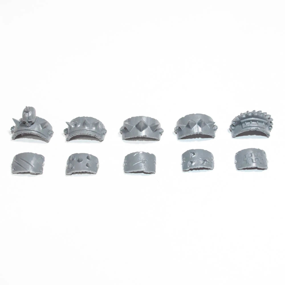 Warhammer 40K Orks Ork Nobz Shoulder Pads x 10 B Bits Bitz