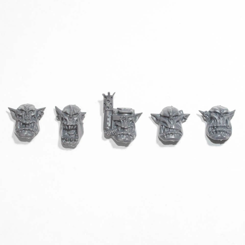 Warhammer 40K Orks Ork Nobz Heads x 5 A Bits Bitz