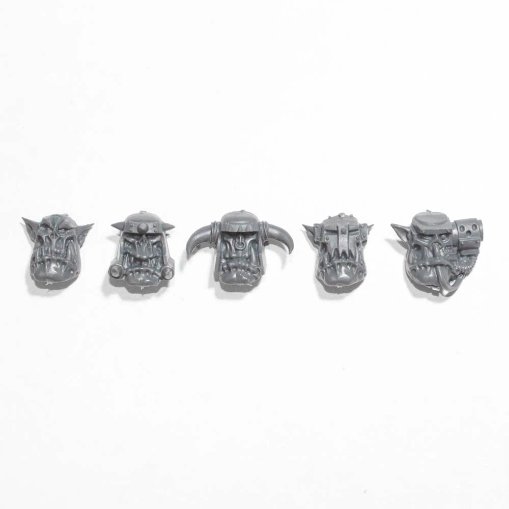 Warhammer 40K Orks Ork Nobz Heads x 5 B Bits Bitz