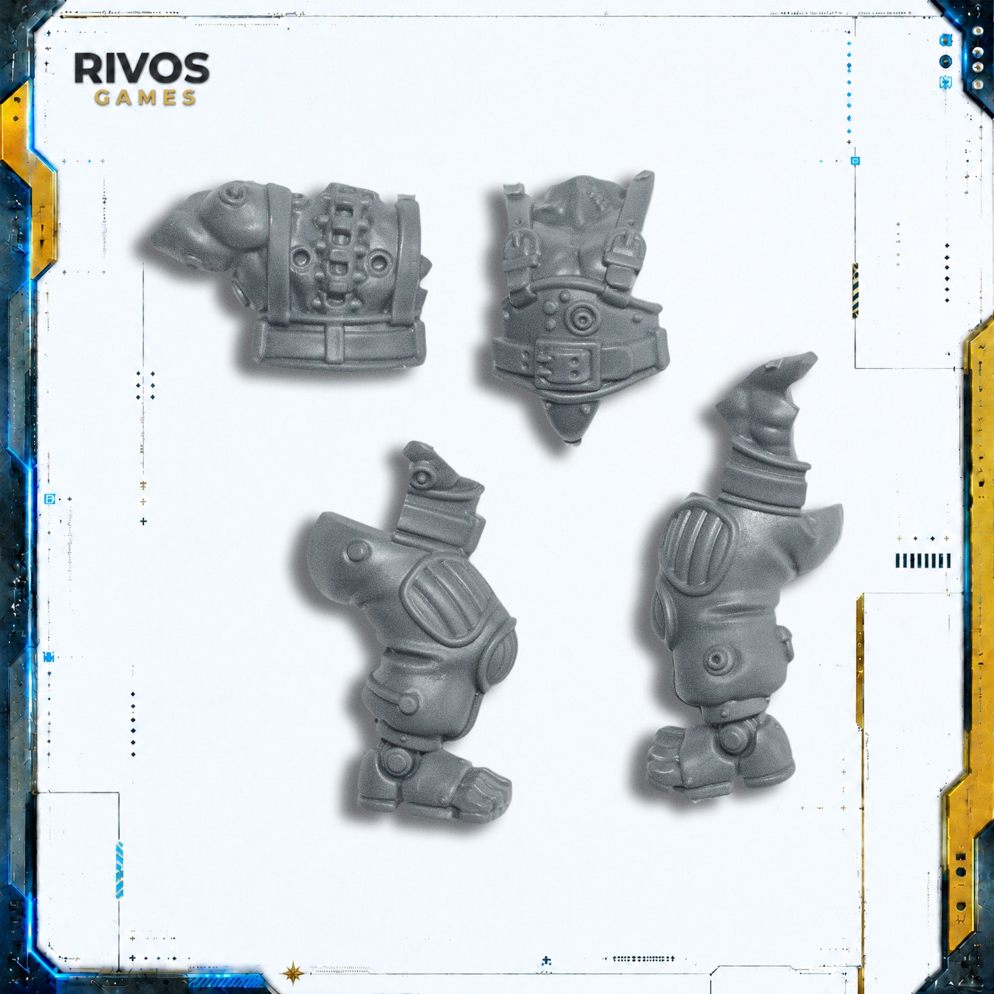 Warhammer 40K Leagues of Votann Cthonian Beserks Legs and Torso B - Bits (Bitz)