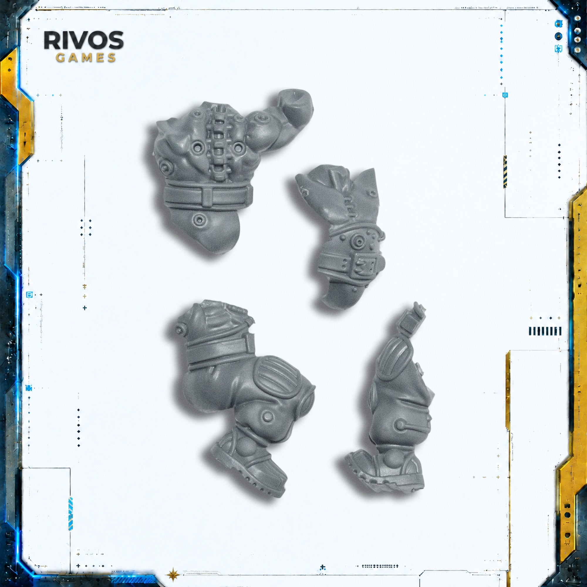 Warhammer 40K Leagues of Votann Cthonian Beserks Legs and Torso D - Bits (Bitz)