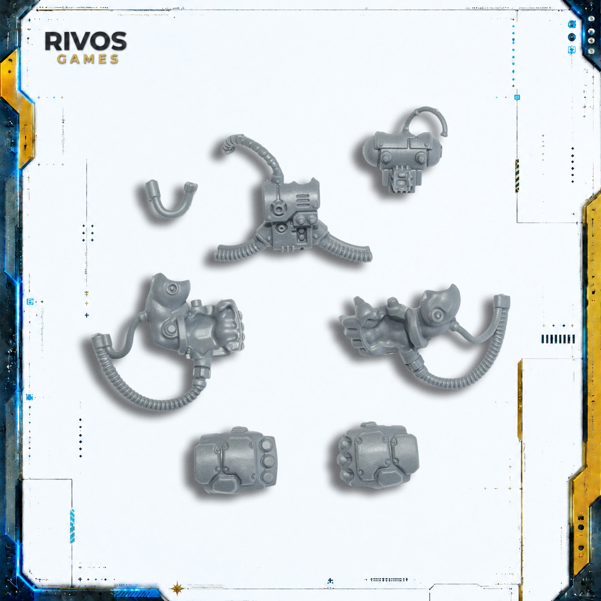 Warhammer 40K Leagues of Votann Cthonian Beserks Concussion Gauntlets - Bits (Bitz)