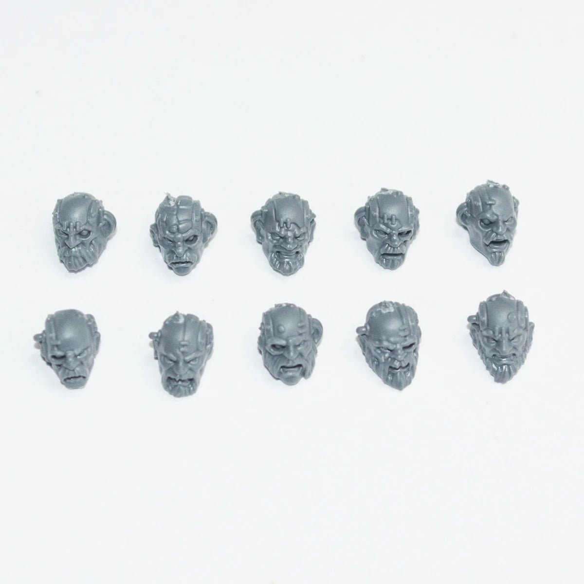 Warhammer 40K Leagues of Votann Cthonian Beserks Heads x 10 Bits Bitz