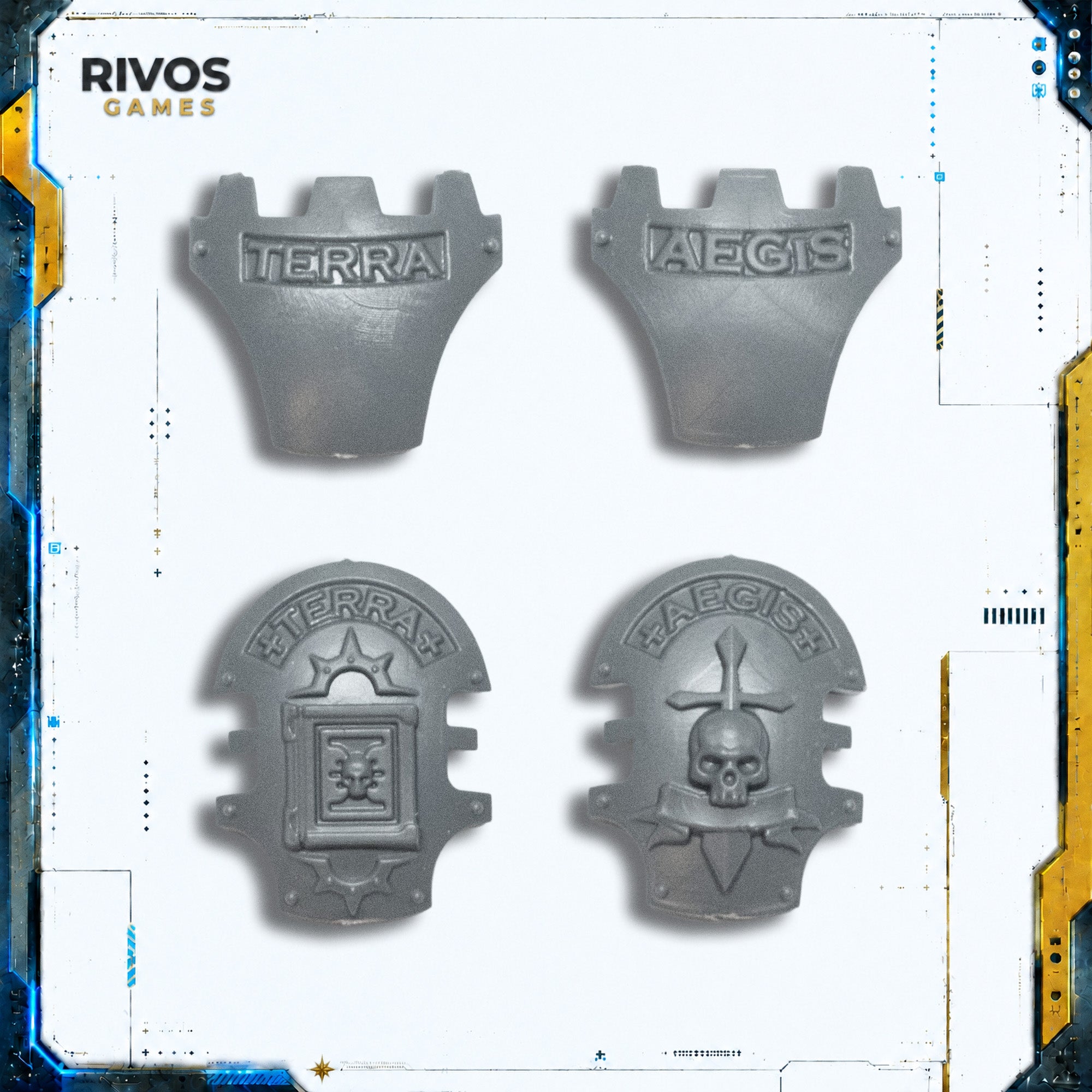 Warhammer 40K Grey Knights Nemesis Dreadknight Knee Pads - Bits (Bitz)