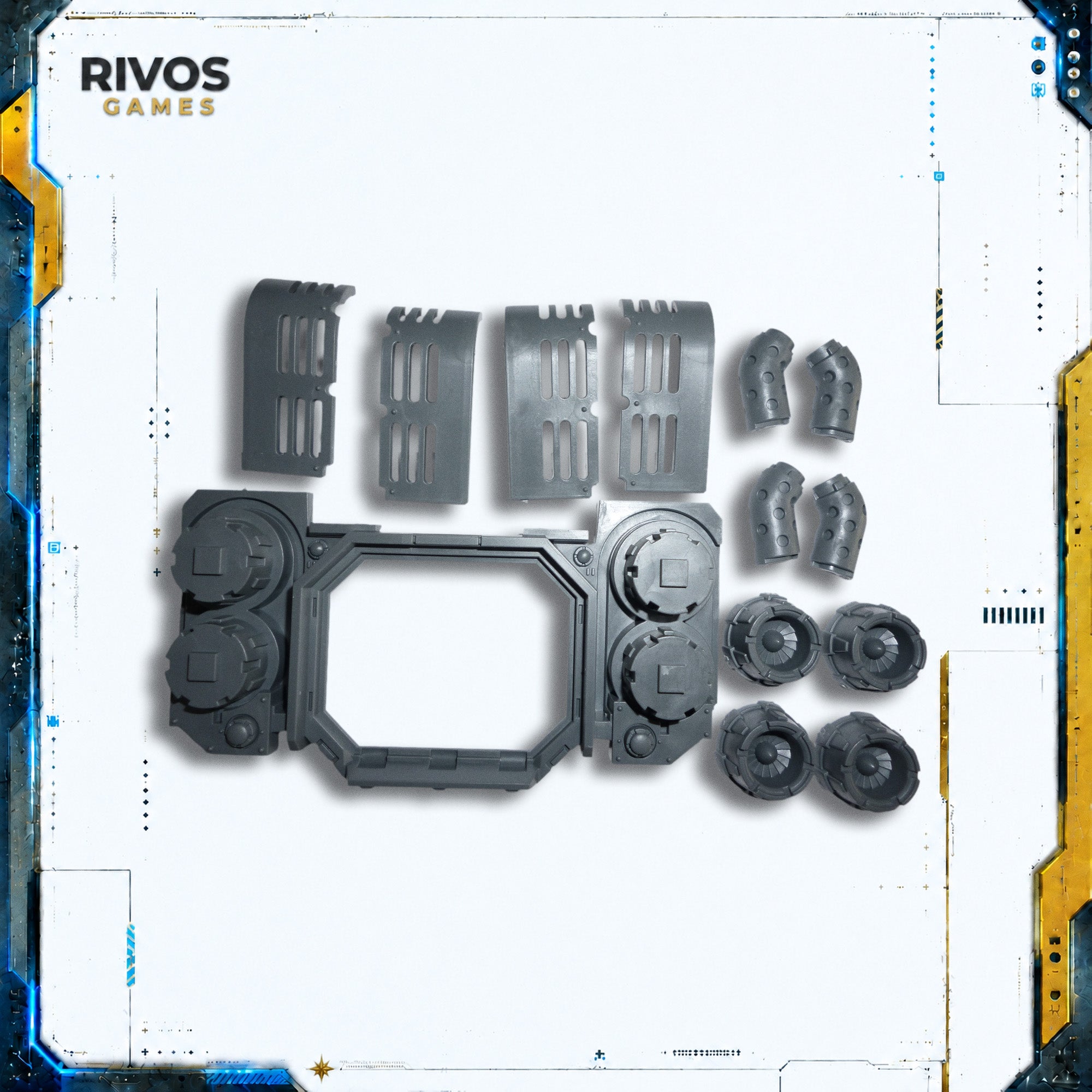 Warhammer 40K Space Marines Primaris Repulsor Engine and Exhausts - Bits (Bitz)
