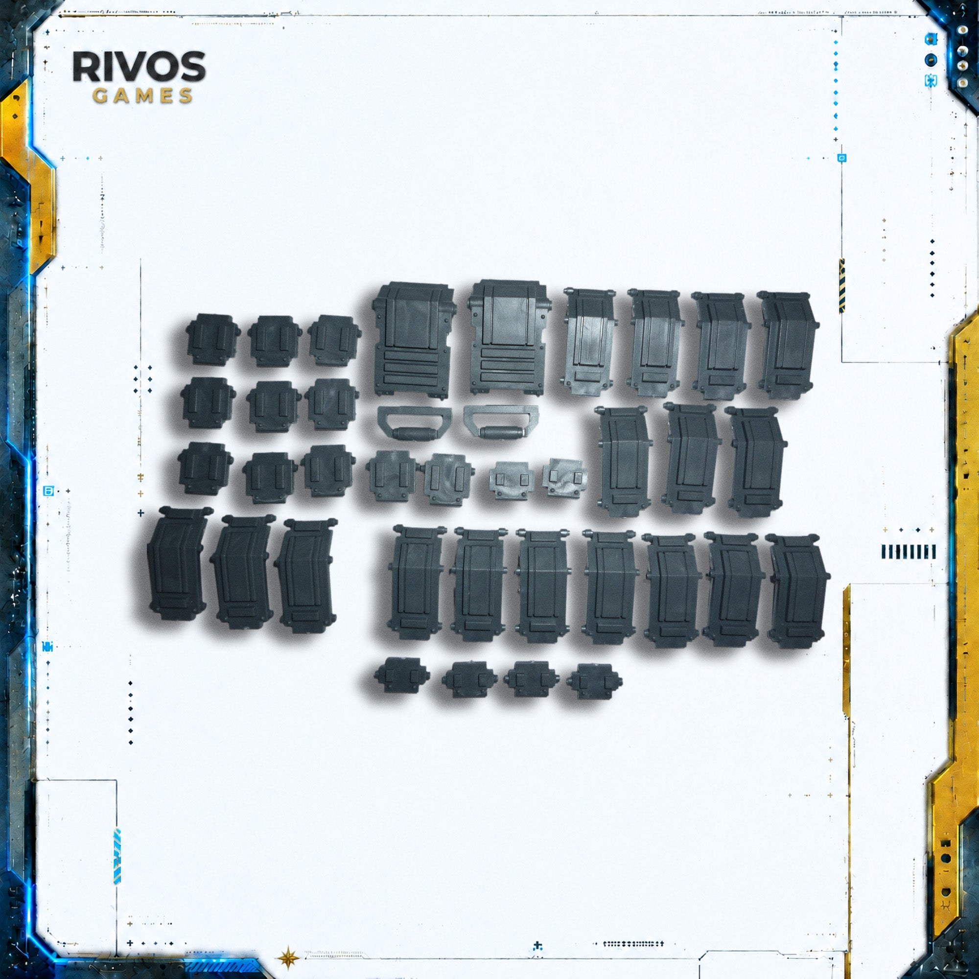 Warhammer 40K Space Marines Primaris Repulsor Tread Plates - Bits (Bitz)