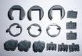 Warhammer 40K Space Marines Primaris Repulsor Fragstorm/Storm Bolters x 3 Bits