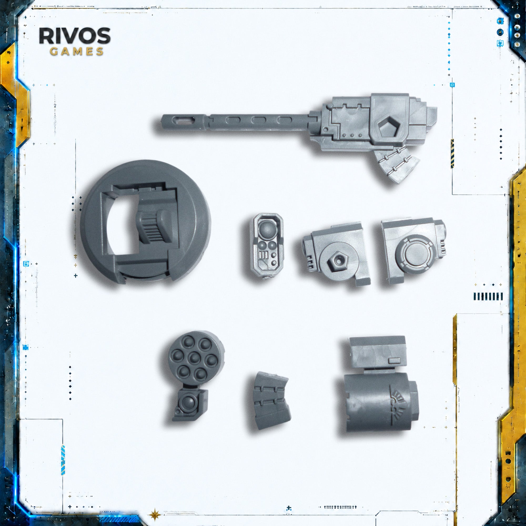 Warhammer 40K Space Marines Primaris Repulsor Icarus Turret/Rocket Pod - Bits (Bitz)