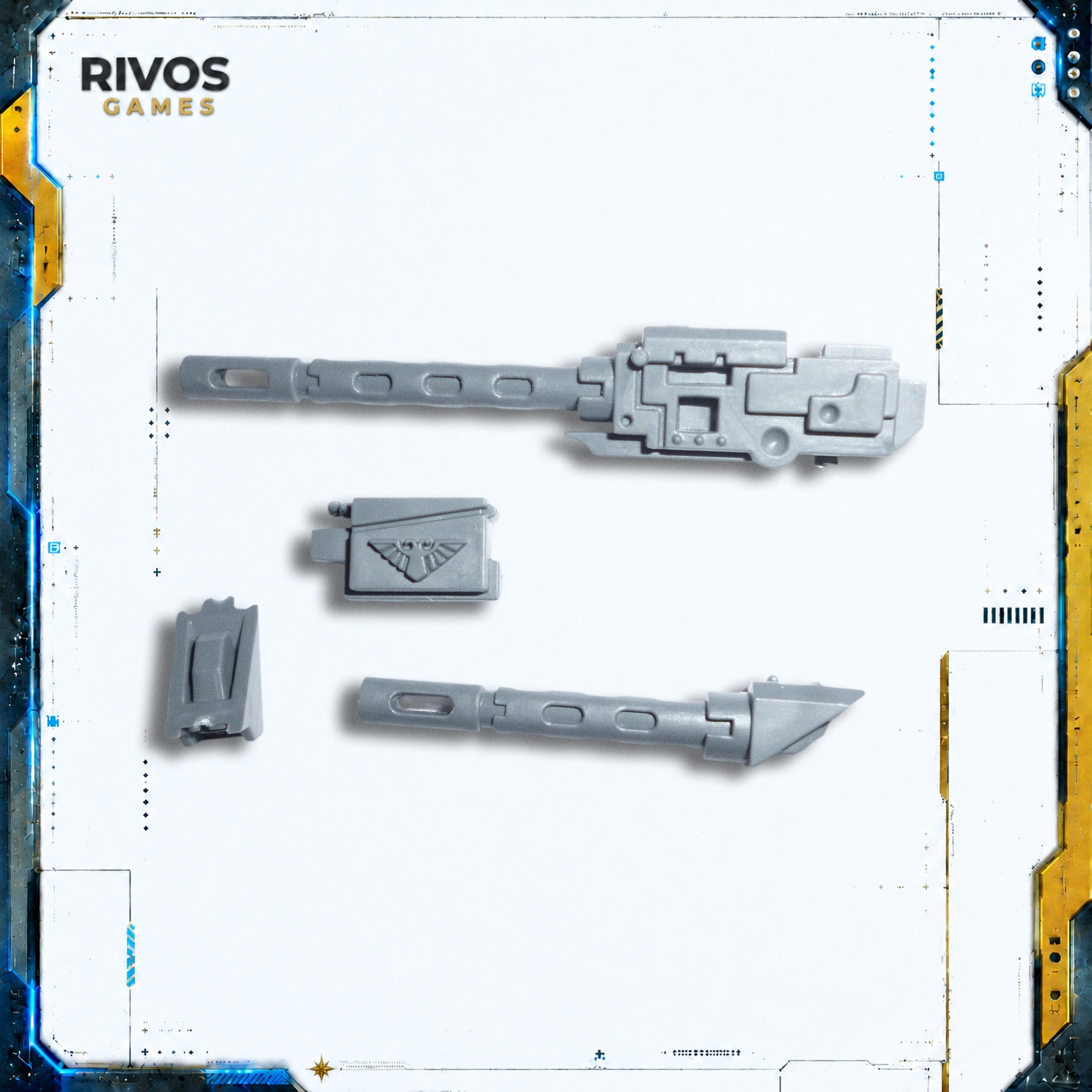 Warhammer 40K Space Marines Primaris Repulsor Ironhail Heavy Stubbers - Bits (Bitz)