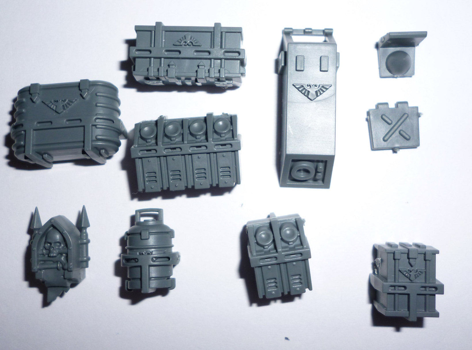 Space Marines Primaris Repulsor Ammo Crates - Space Marines - Kitbash Bit