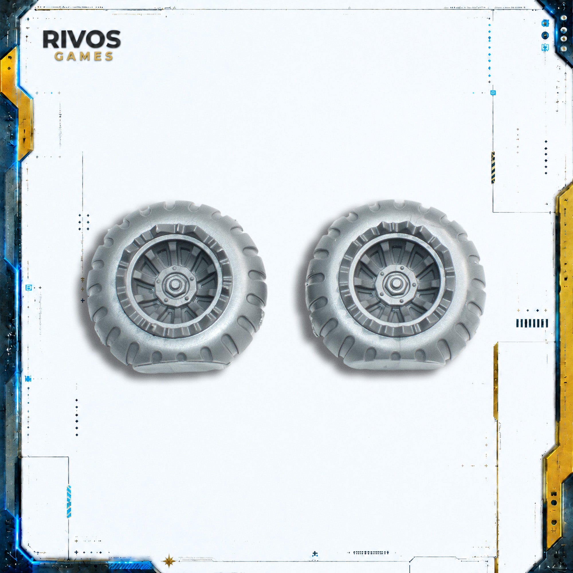 Warhammer 40K Orks Ork Kill Rig Wheels - Bits (Bitz)