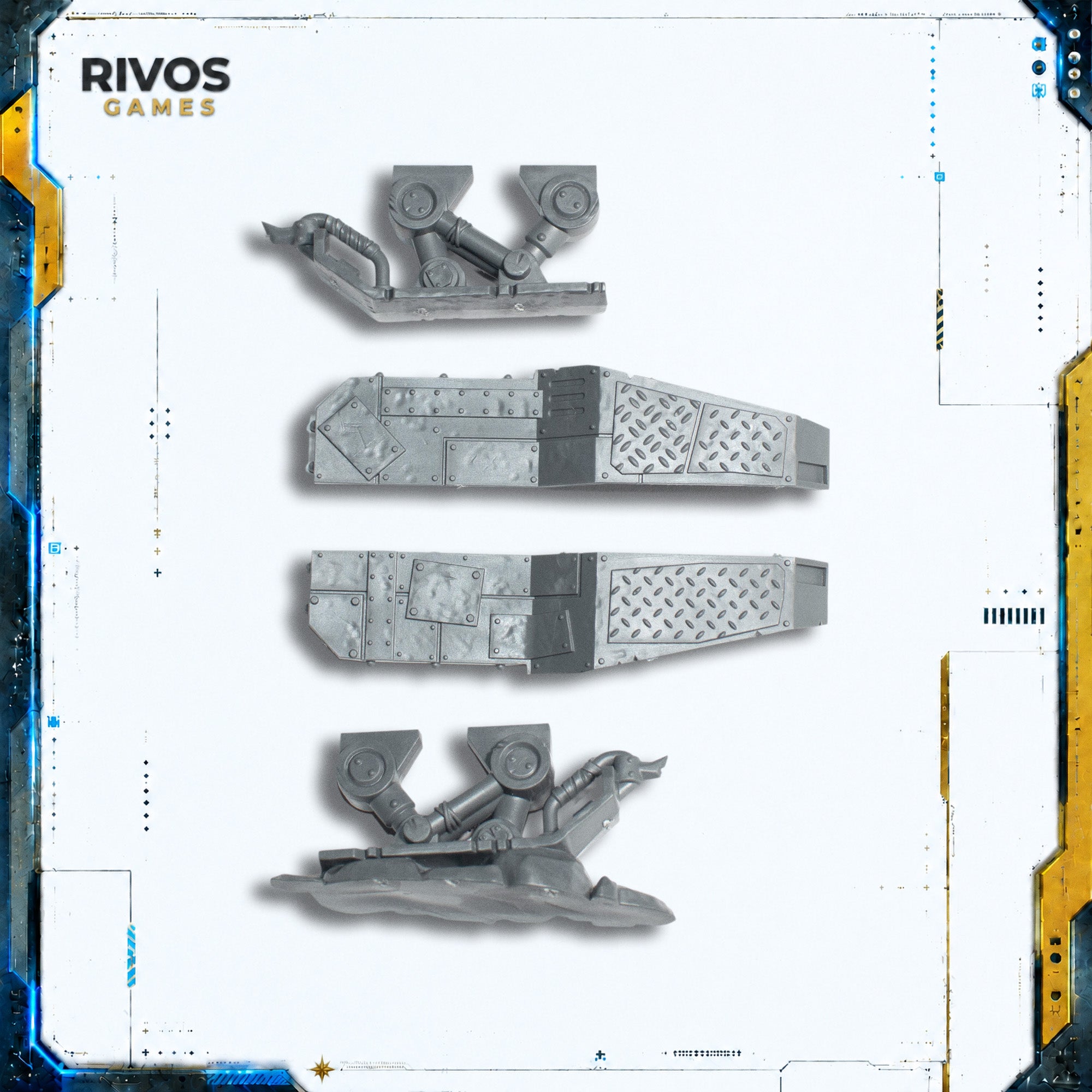 Warhammer 40K Orks Ork Kill Rig Skis - Bits (Bitz)