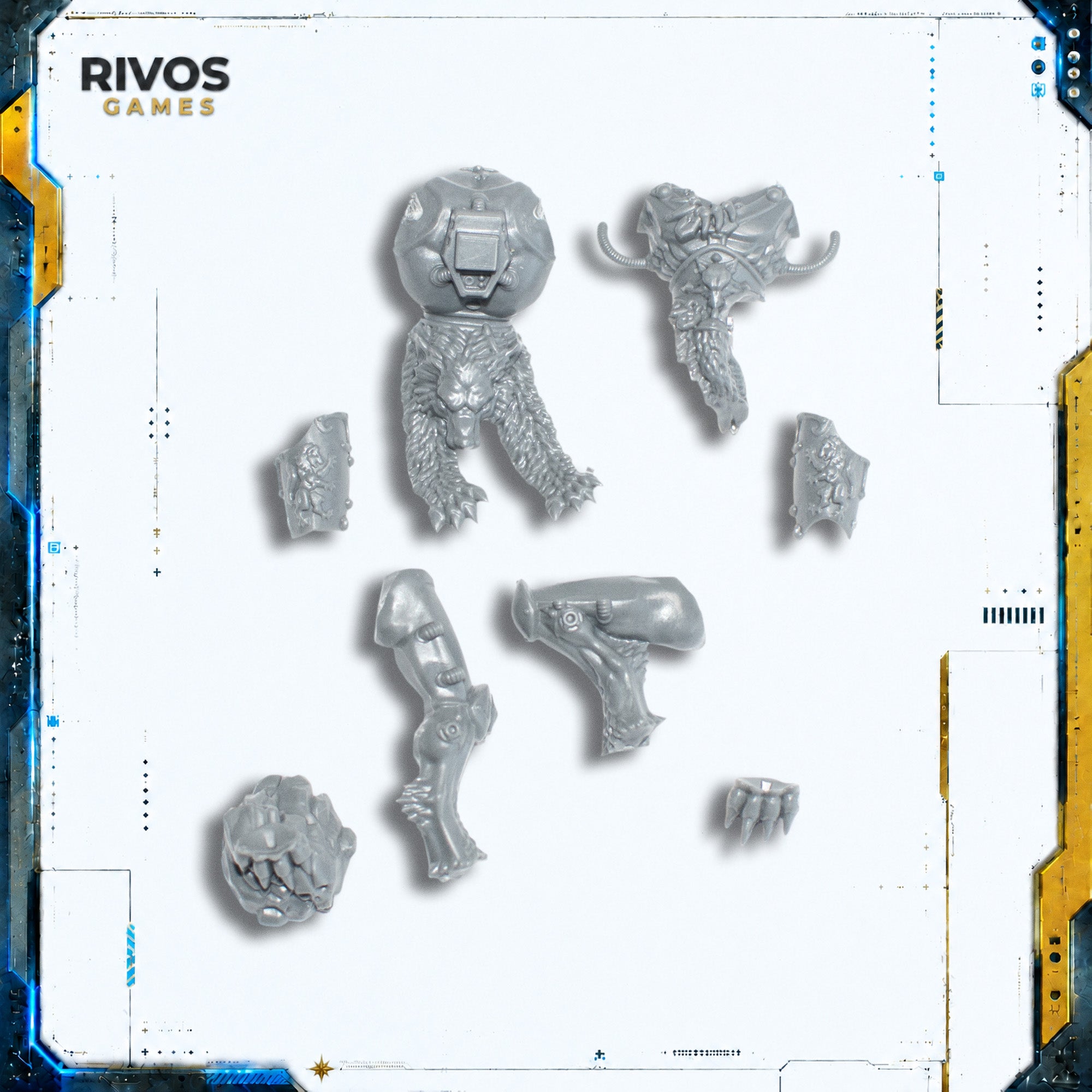Warhammer 40K Space Wolves Wulfen Legs and Torso A - Bits (Bitz)