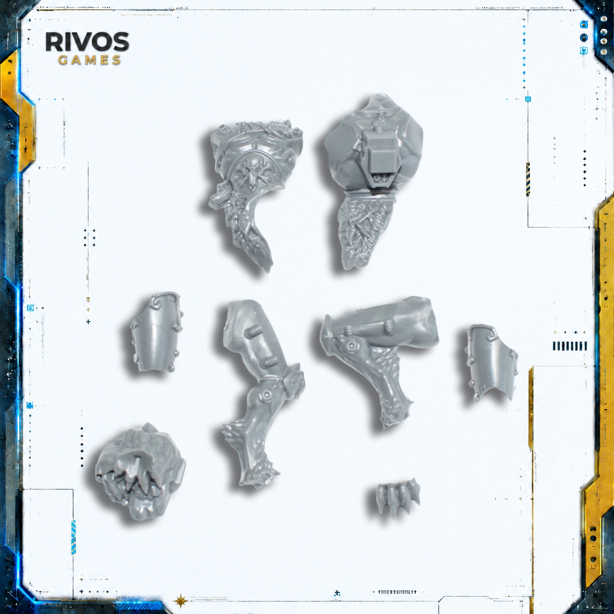 Warhammer 40K Space Wolves Wulfen Legs and Torso B - Bits (Bitz)