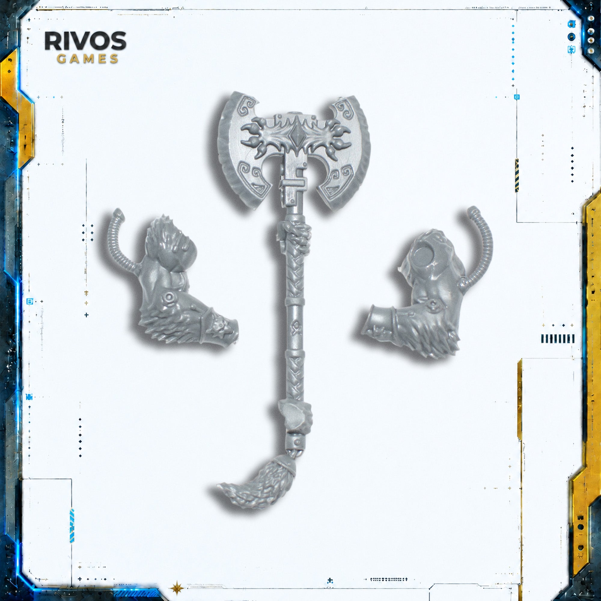 Warhammer 40K Space Wolves Wulfen Great Frost Axe A - Bits (Bitz)