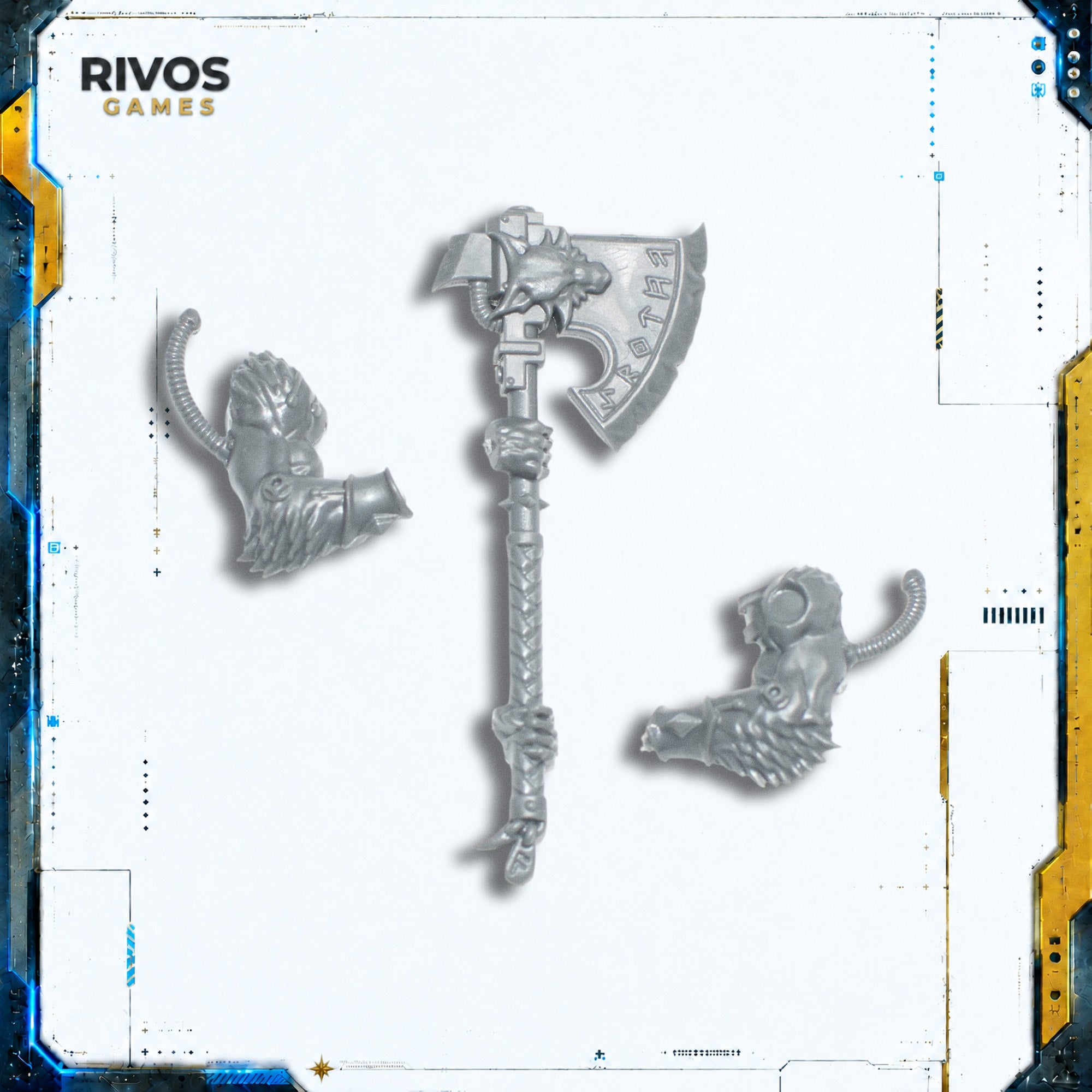 Warhammer 40K Space Wolves Wulfen Great Frost Axe B - Bits (Bitz)