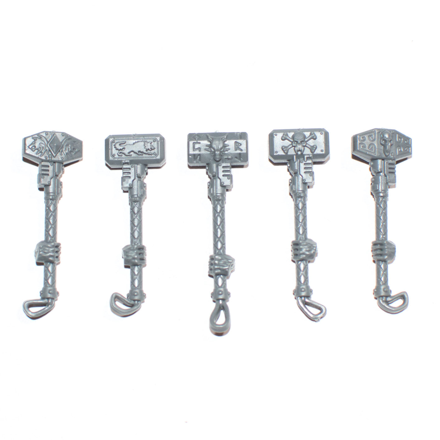 Space Wolves Wulfen Thunder Hammers x 5 - Warhammer - Authentic Sprue