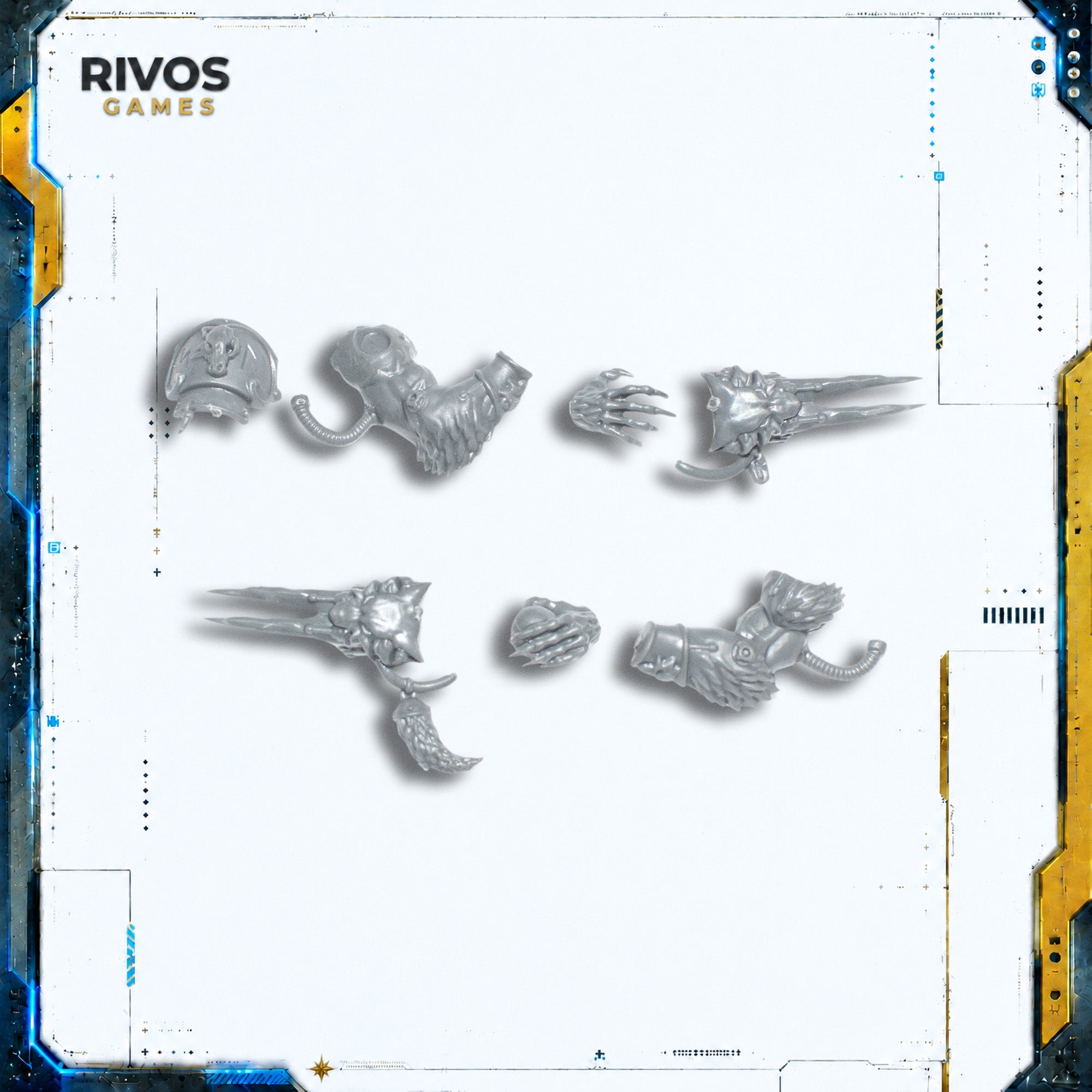 Warhammer 40K Space Wolves Wulfen Frost Claws C - Bits (Bitz)