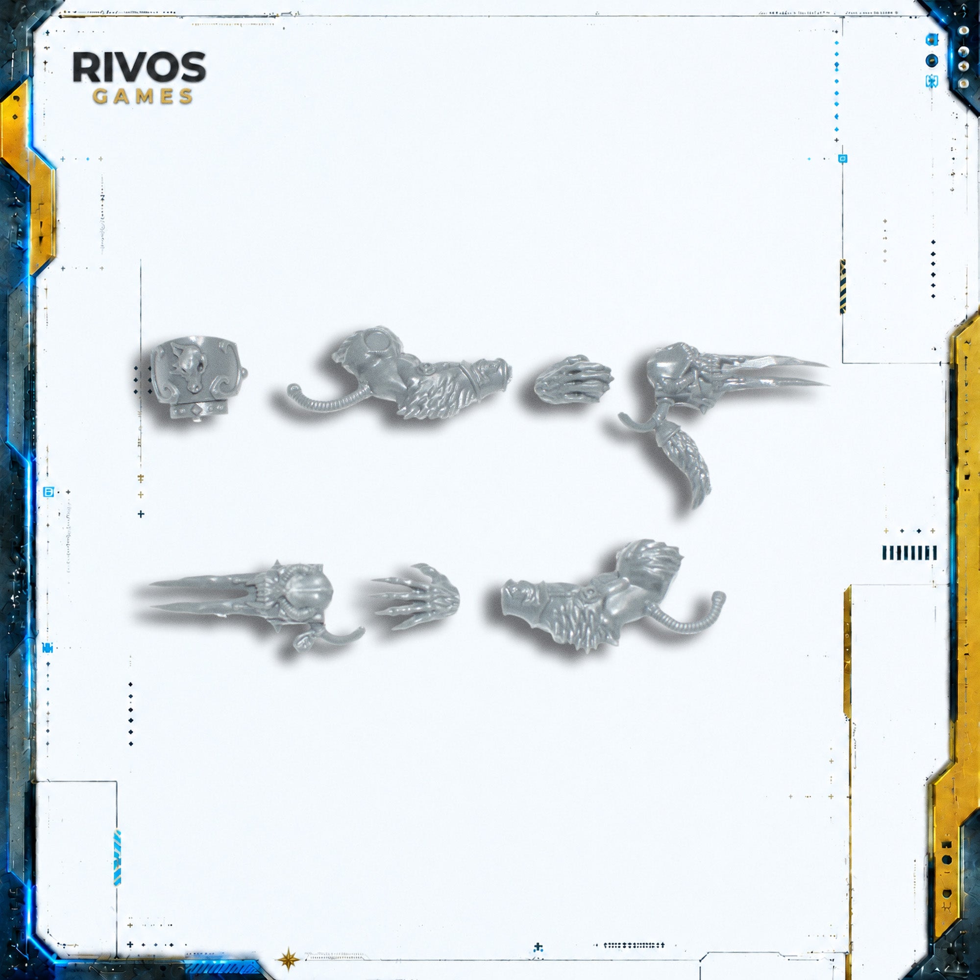 Warhammer 40K Space Wolves Wulfen Frost Claws D - Bits (Bitz)