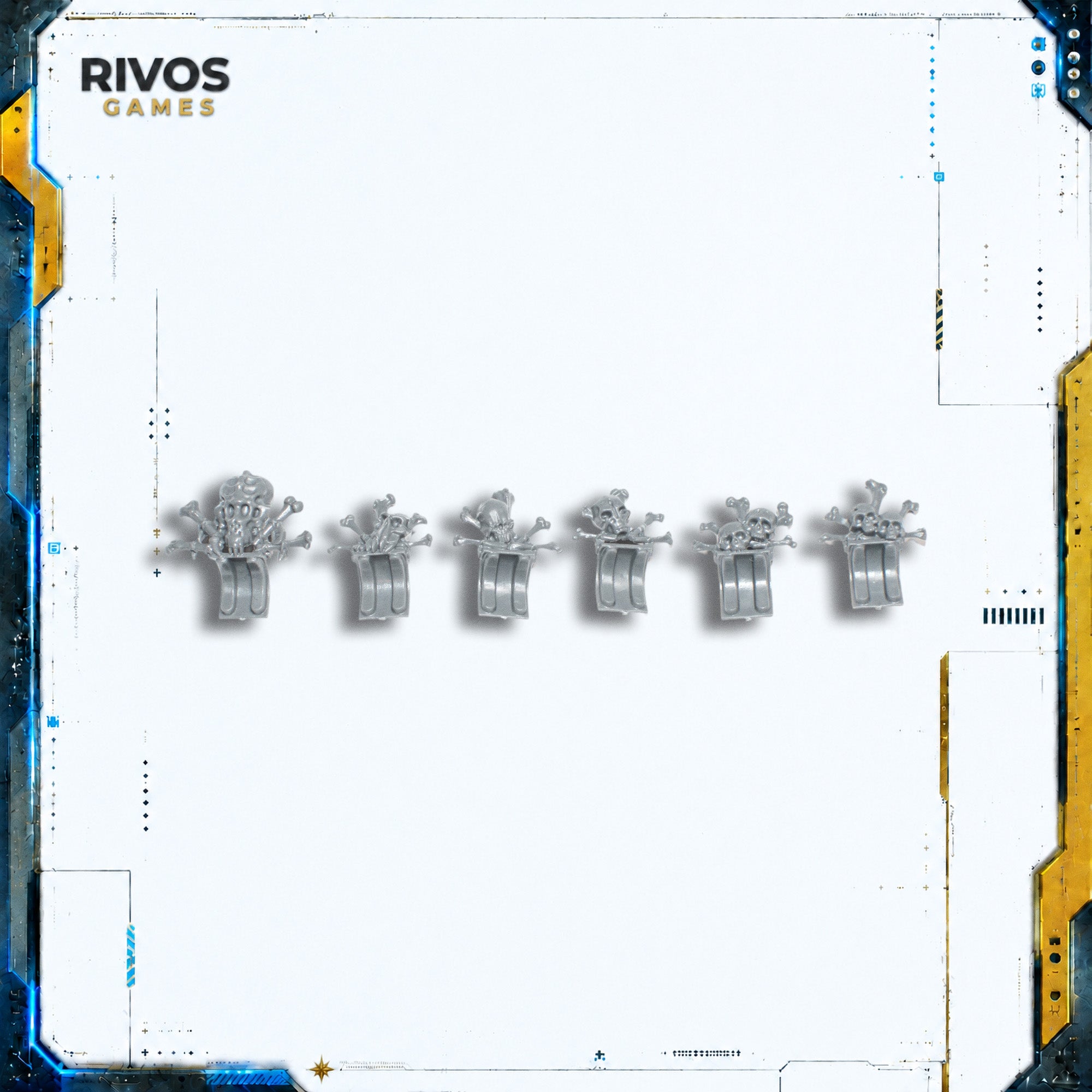 Warhammer 40K Space Wolves Wulfen Trophy Racks x 6 - Bits (Bitz)