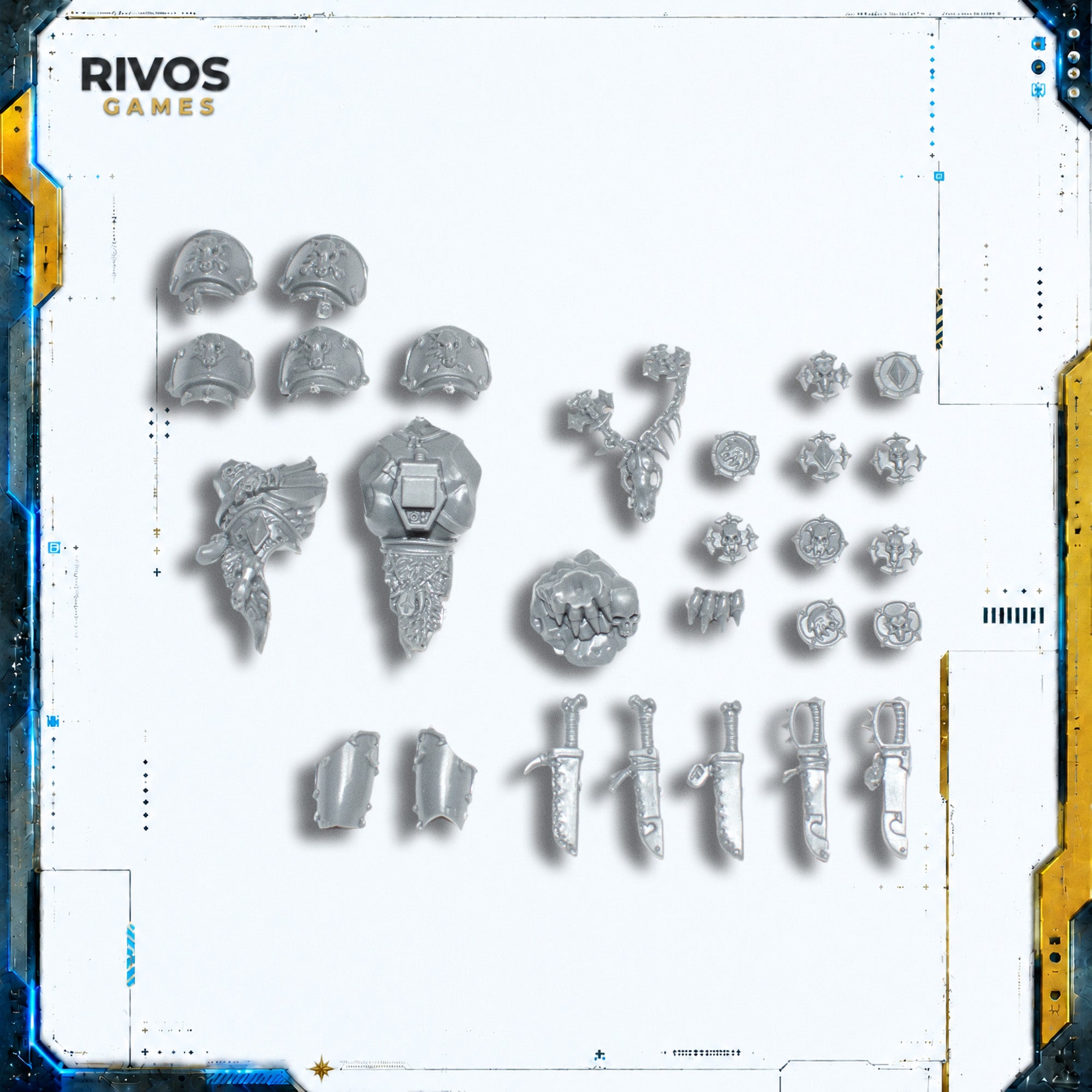 Warhammer 40K Space Wolves Wulfen Accessories - Bits (Bitz)