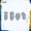 Warhammer 40K Thousand Sons Exalted Sorcerers Heads x 4 - Bits (Bitz)