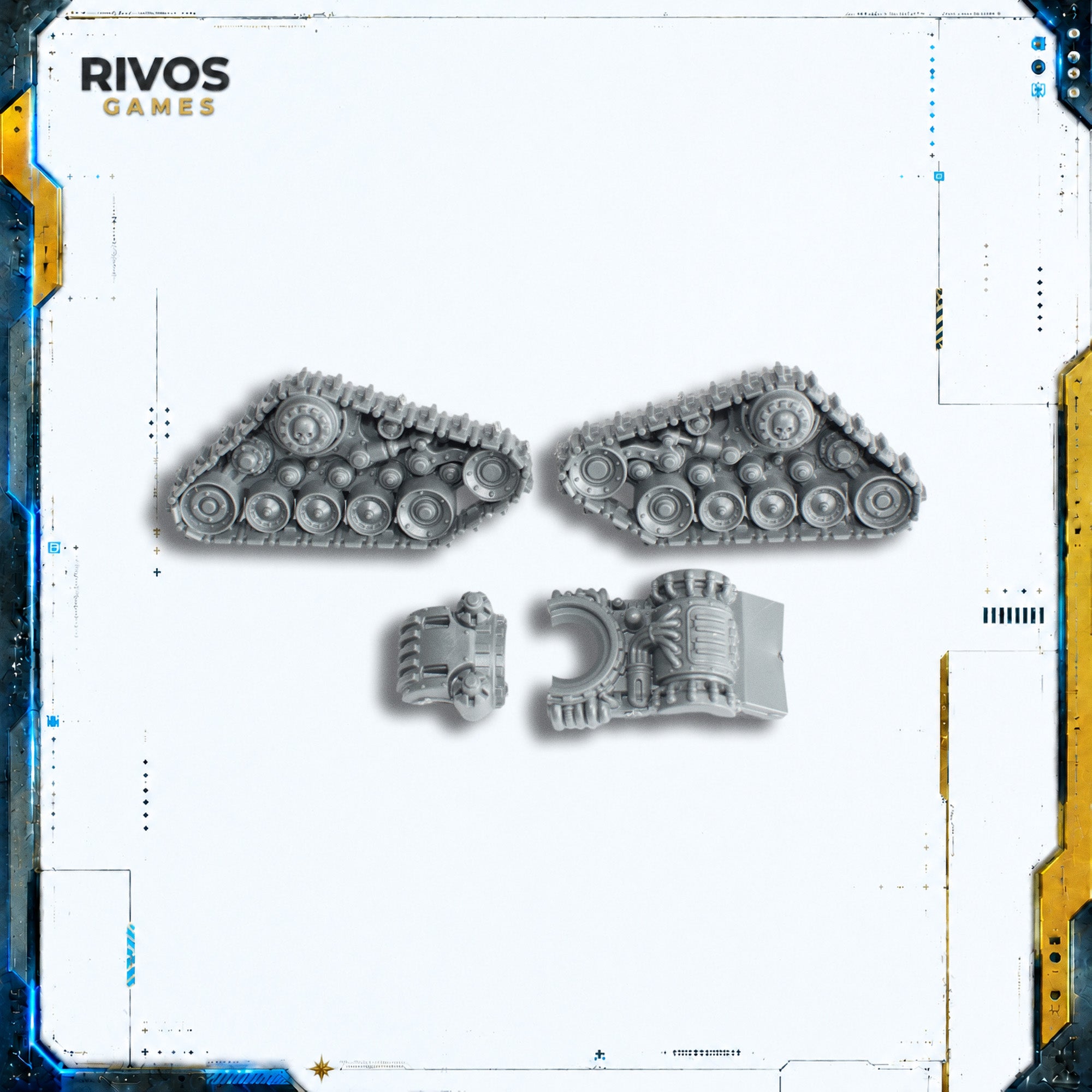 Warhammer 40K Adeptus Mechanicus Kataphron Tracks C - Bits (Bitz)