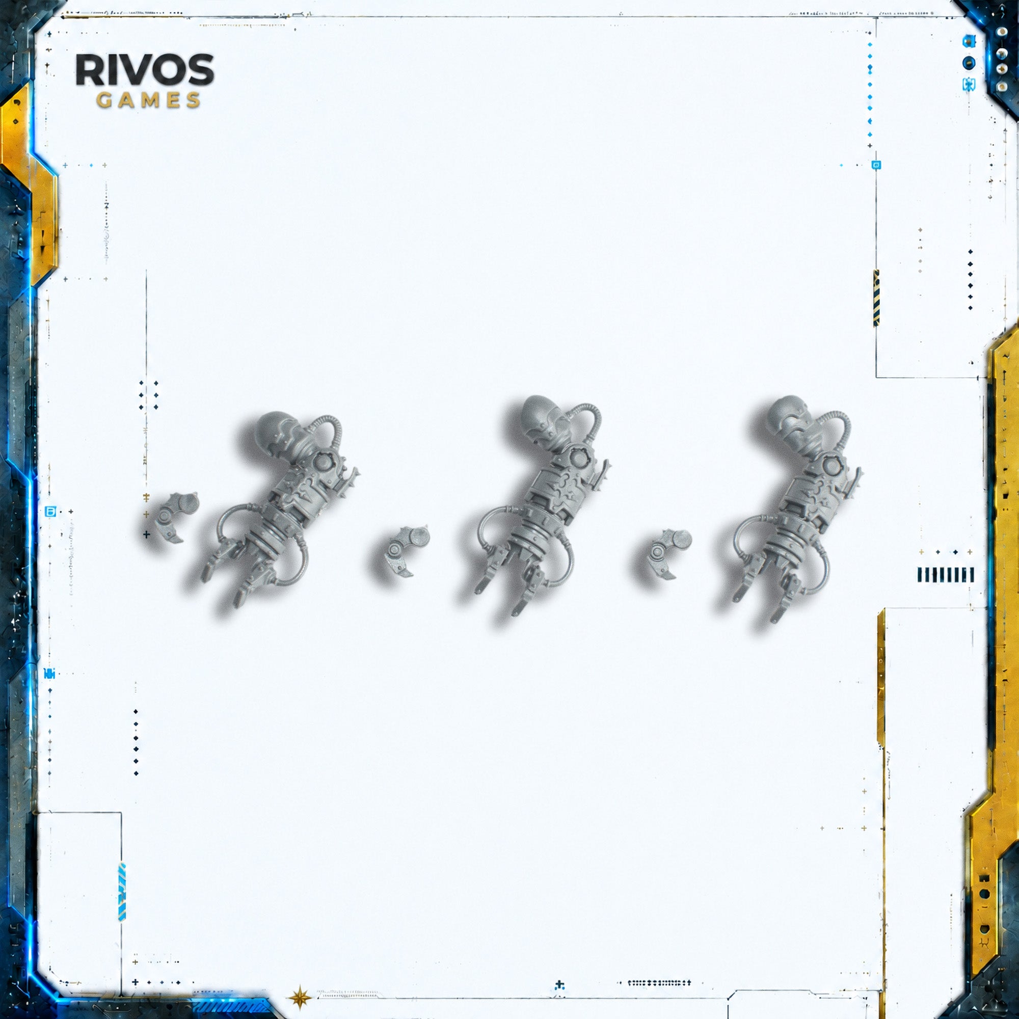 Warhammer 40K Adeptus Mechanicus Kataphron Hydraulic Claws x 3 - Bits (Bitz)