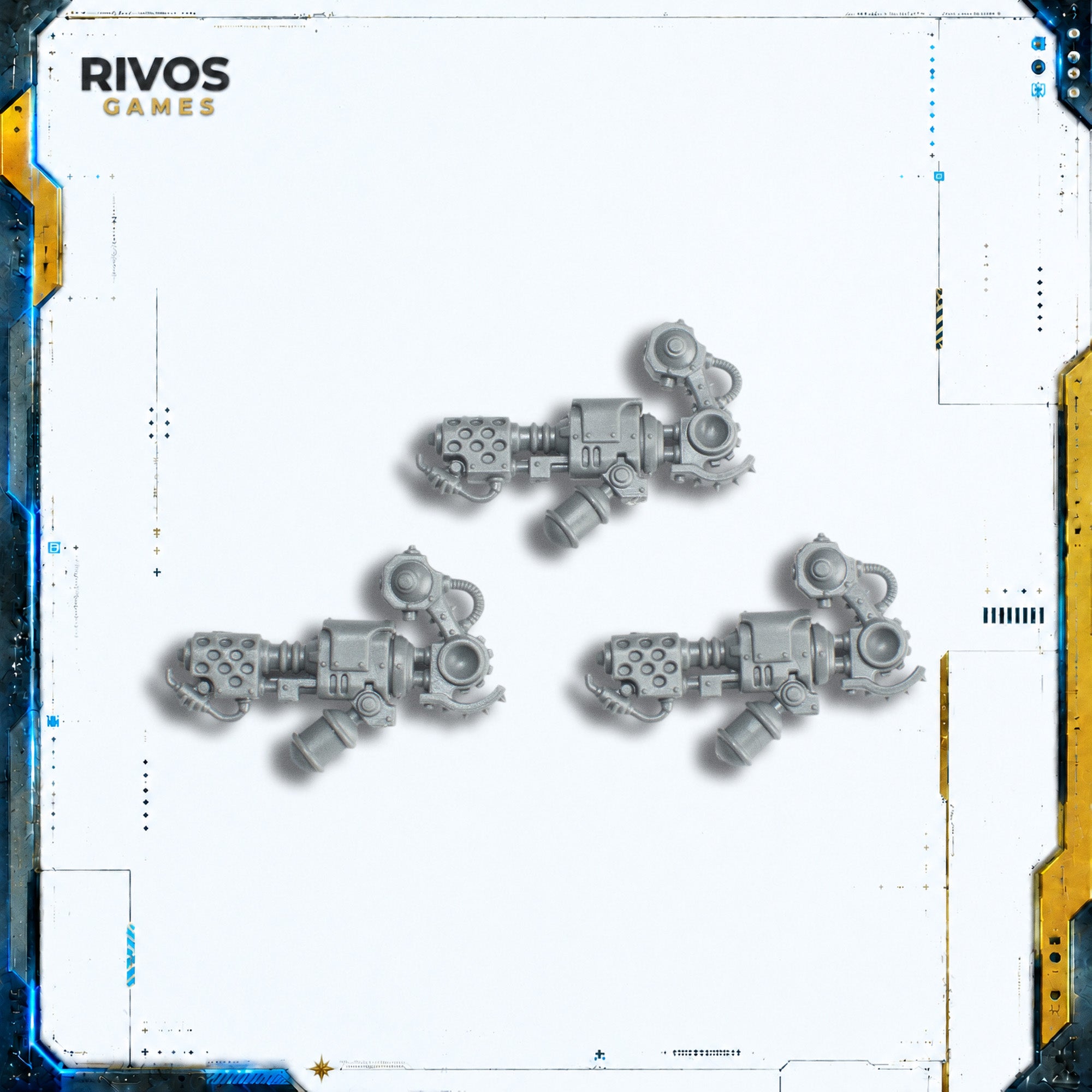 Warhammer 40K Adeptus Mechanicus Kataphron Cognis Flamer x 3 - Bits (Bitz)