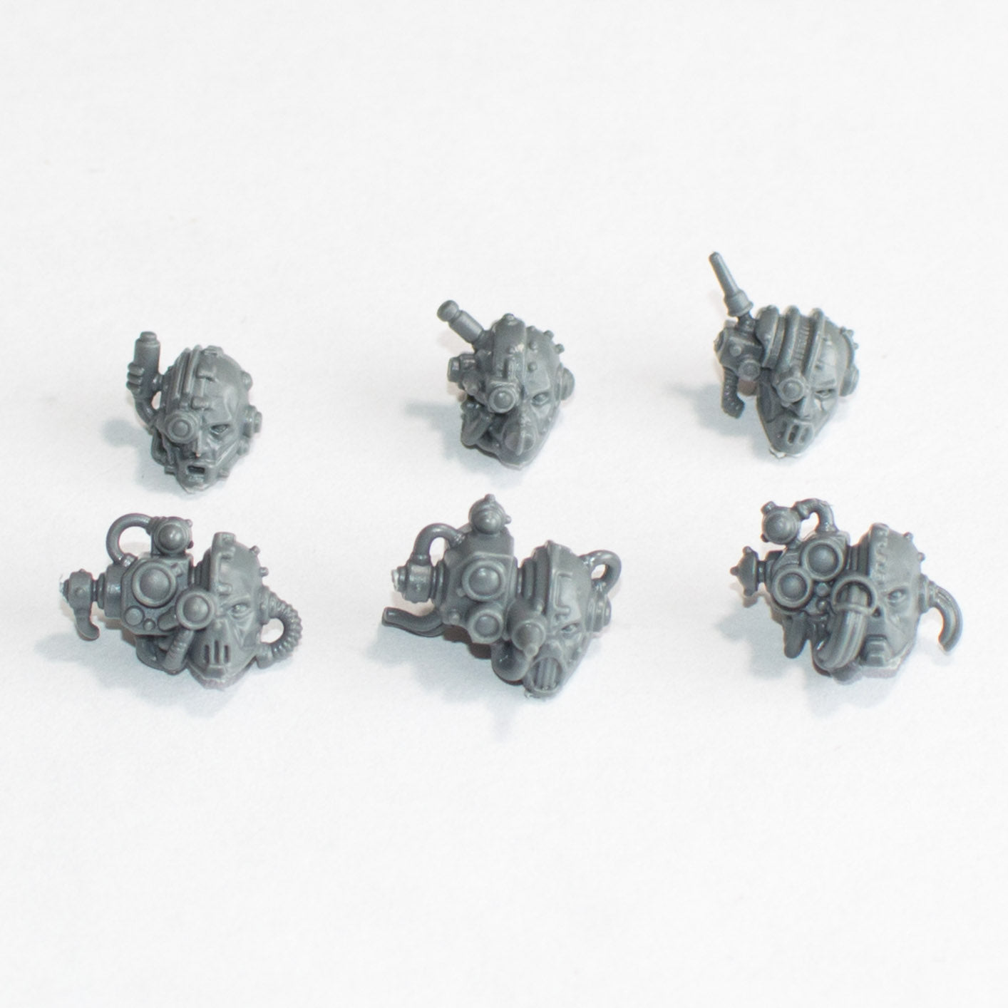 Adeptus Mechanicus Kataphron Heads x 6 - Warhammer - Conversion Part