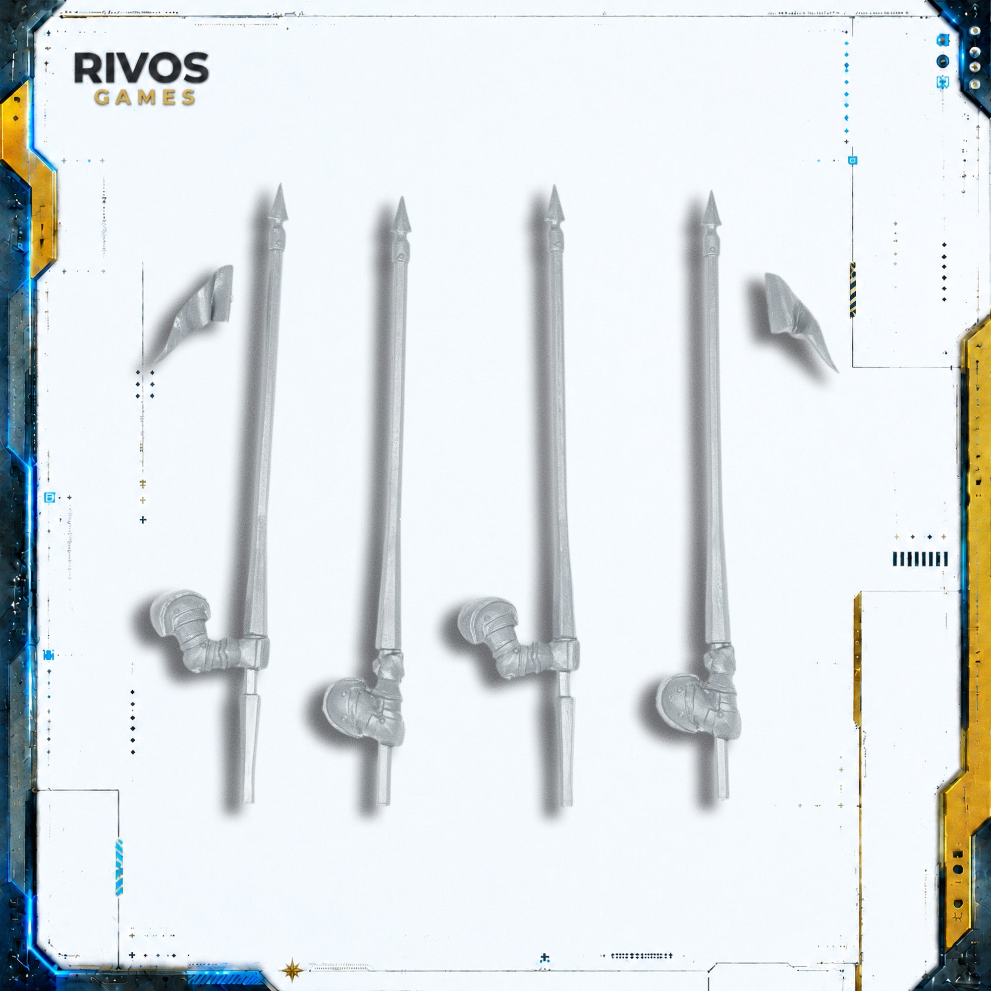 Warhammer Empire of Man Empire Knights Lance x 4 - Bits (Bitz)