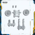 Warhammer Empire of Man Cannons & Mortars Chasis & Wheels - Bits (Bitz)