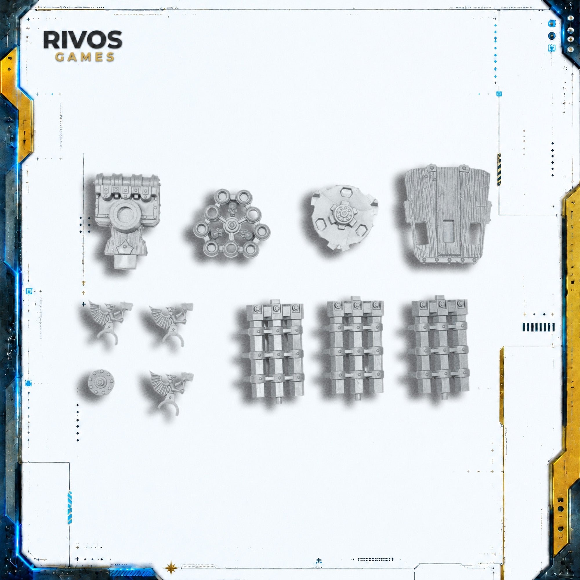 Warhammer Empire of Man Helblaster & Helstorm Volley Gun - Bits (Bitz)