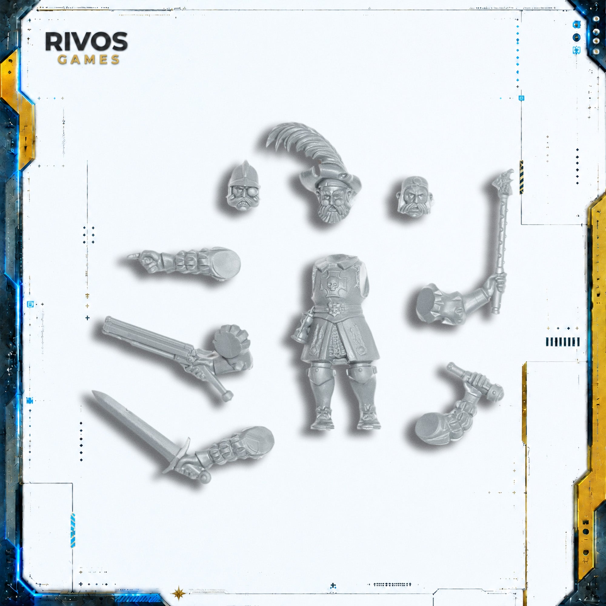 Warhammer Empire of Man Empire Steam Tank Engineer Commander - Bits (Bitz)