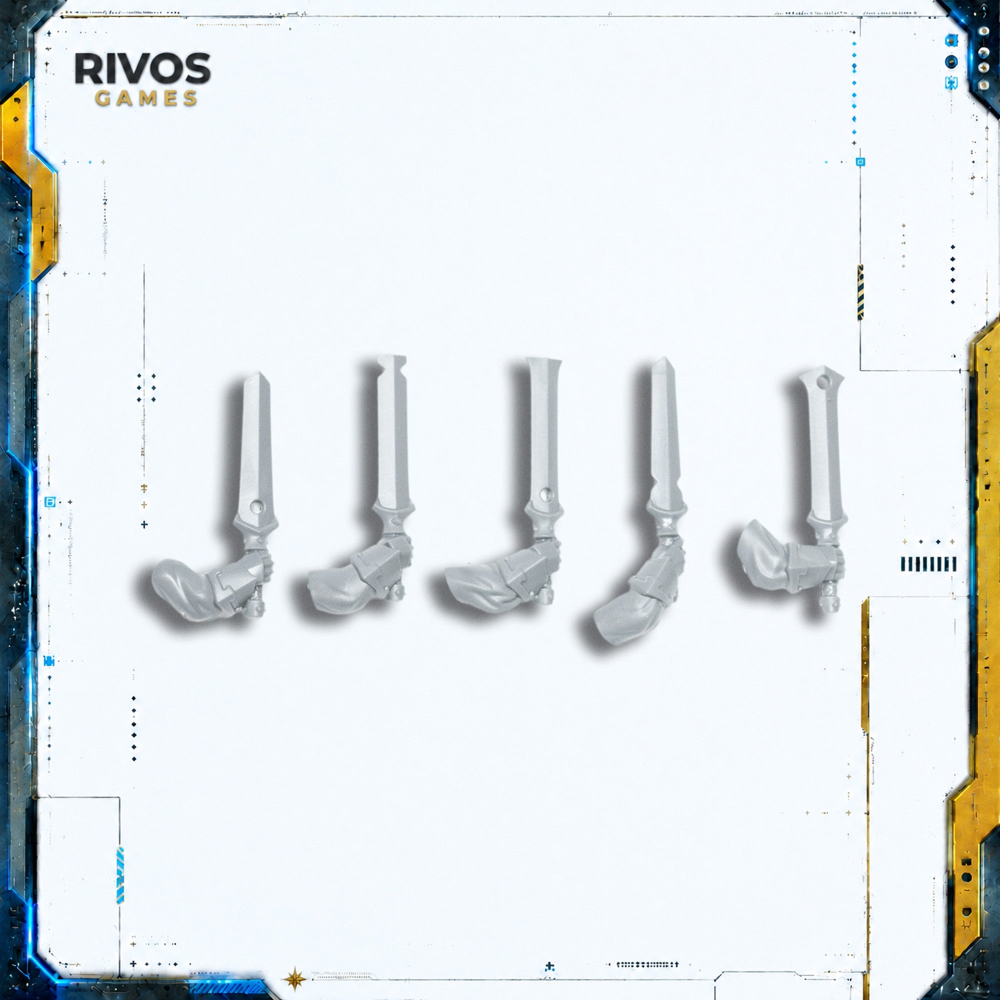 Age of Sigmar Helsmiths of Hashut Infernal Cohort Hashutite Blades x 5 A - Bits (Bitz)