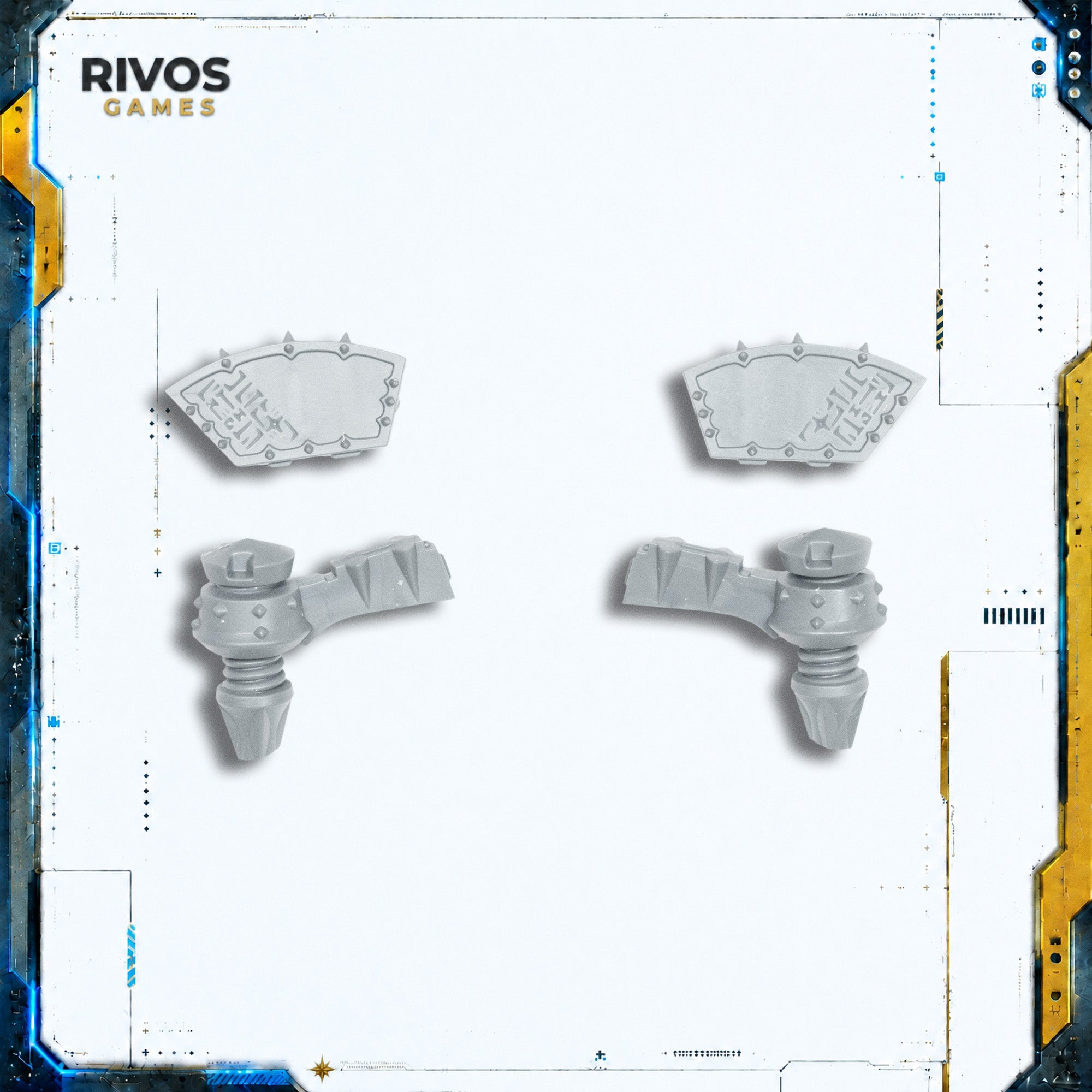 Age of Sigmar Helsmiths of Hashut Deathshrieker Rocket Battery Crew Platforms - Bits (Bitz)