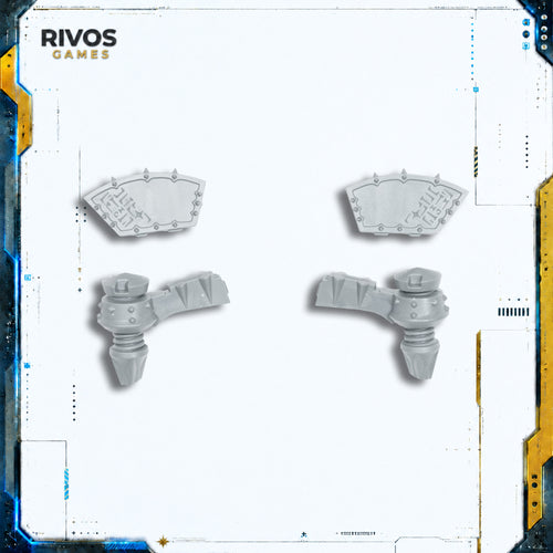 Age of Sigmar Helsmiths of Hashut Deathshrieker Rocket Battery Crew Platforms - Bits (Bitz)