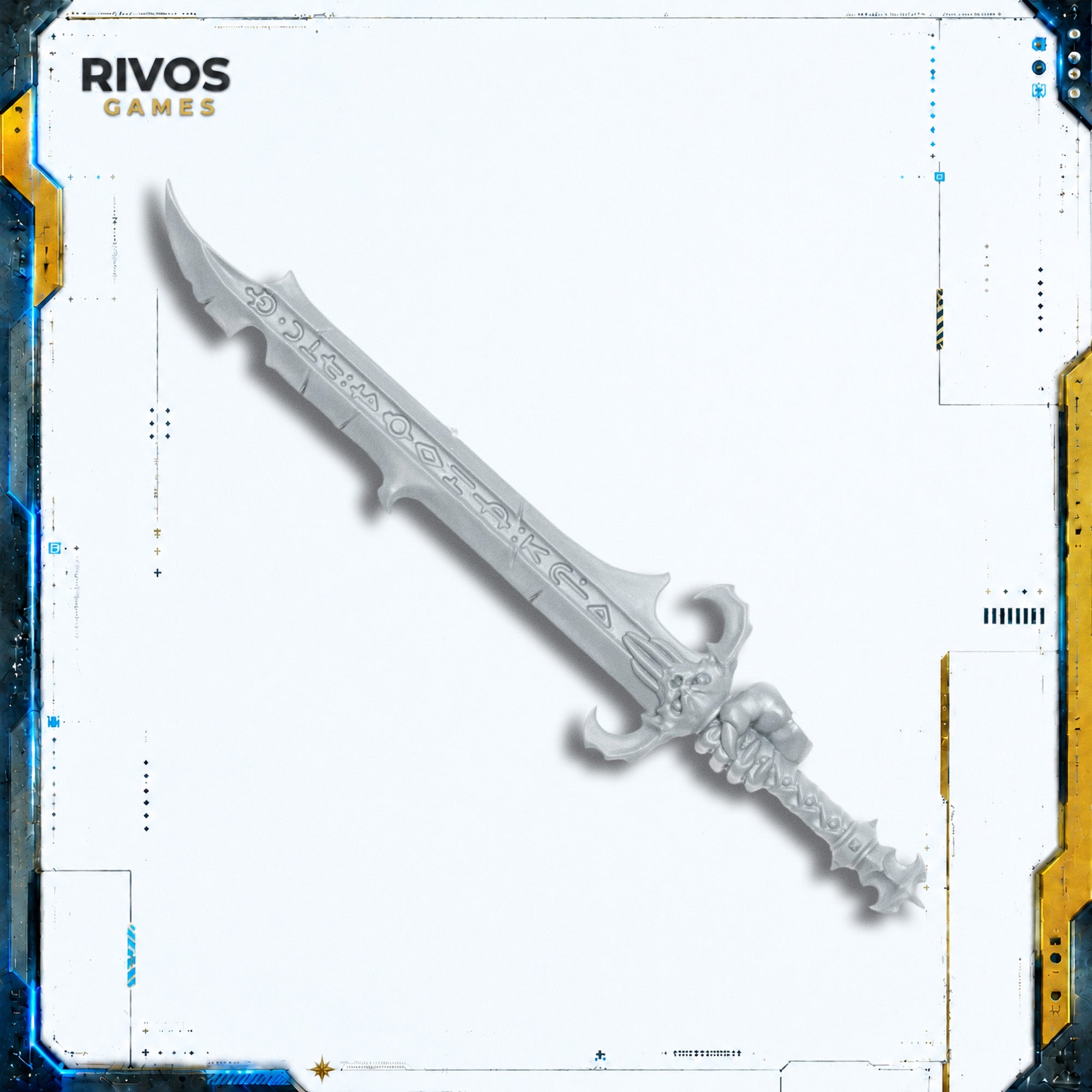 Warhammer 40K Chaos Space Marines Daemon Prince Hellforged Sword - Bits (Bitz)