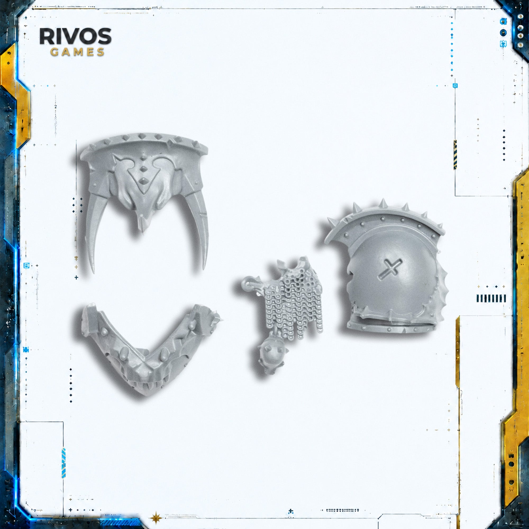 Warhammer 40K Chaos Space Marines Daemon PrinceShoulder Pads B - Bits (Bitz)