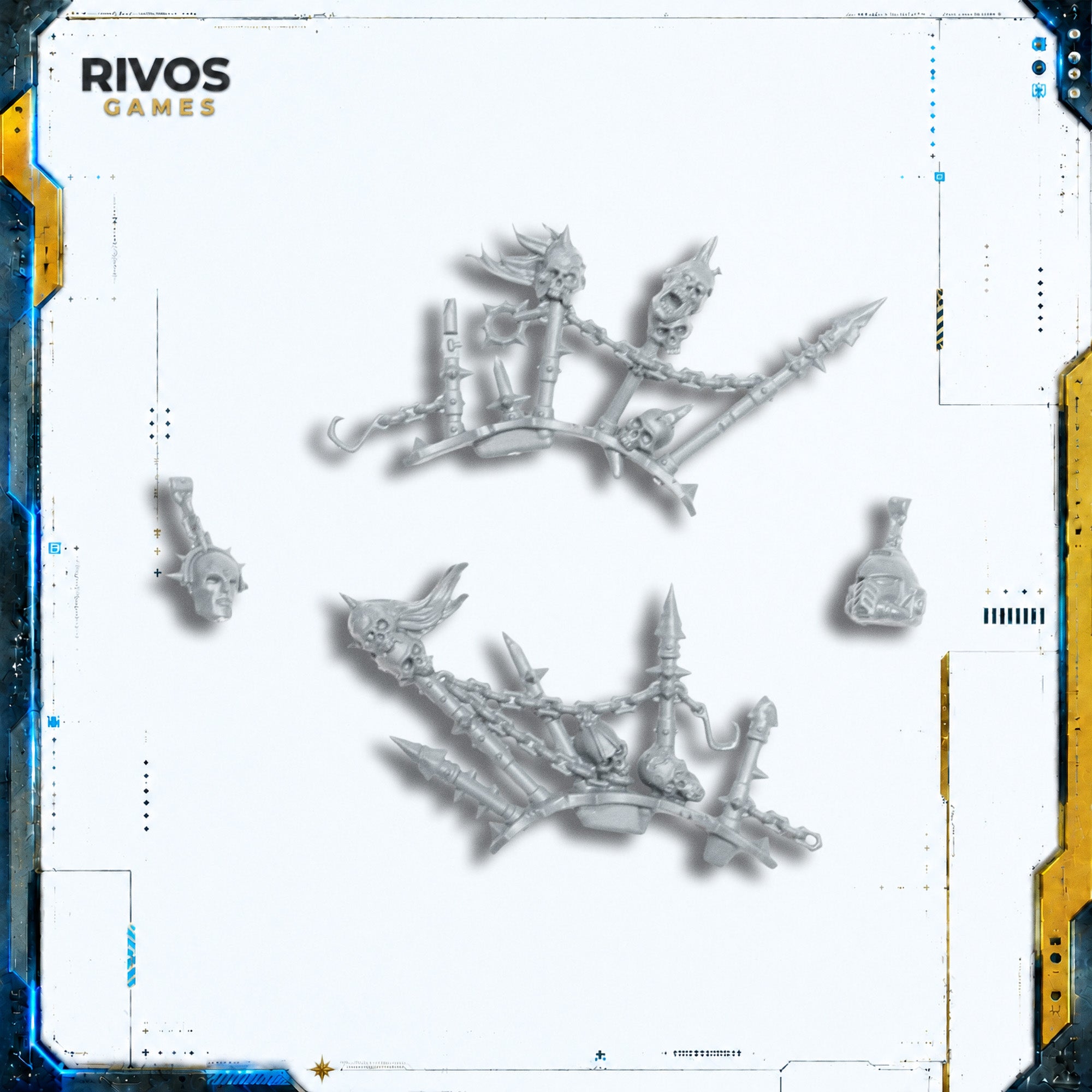 Warhammer 40K Chaos Space Marines Daemon Prince Trophy Rack - Bits (Bitz)