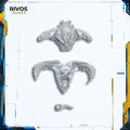 Warhammer 40K Chaos Space Marines Daemon Prince Head B - Bits (Bitz)
