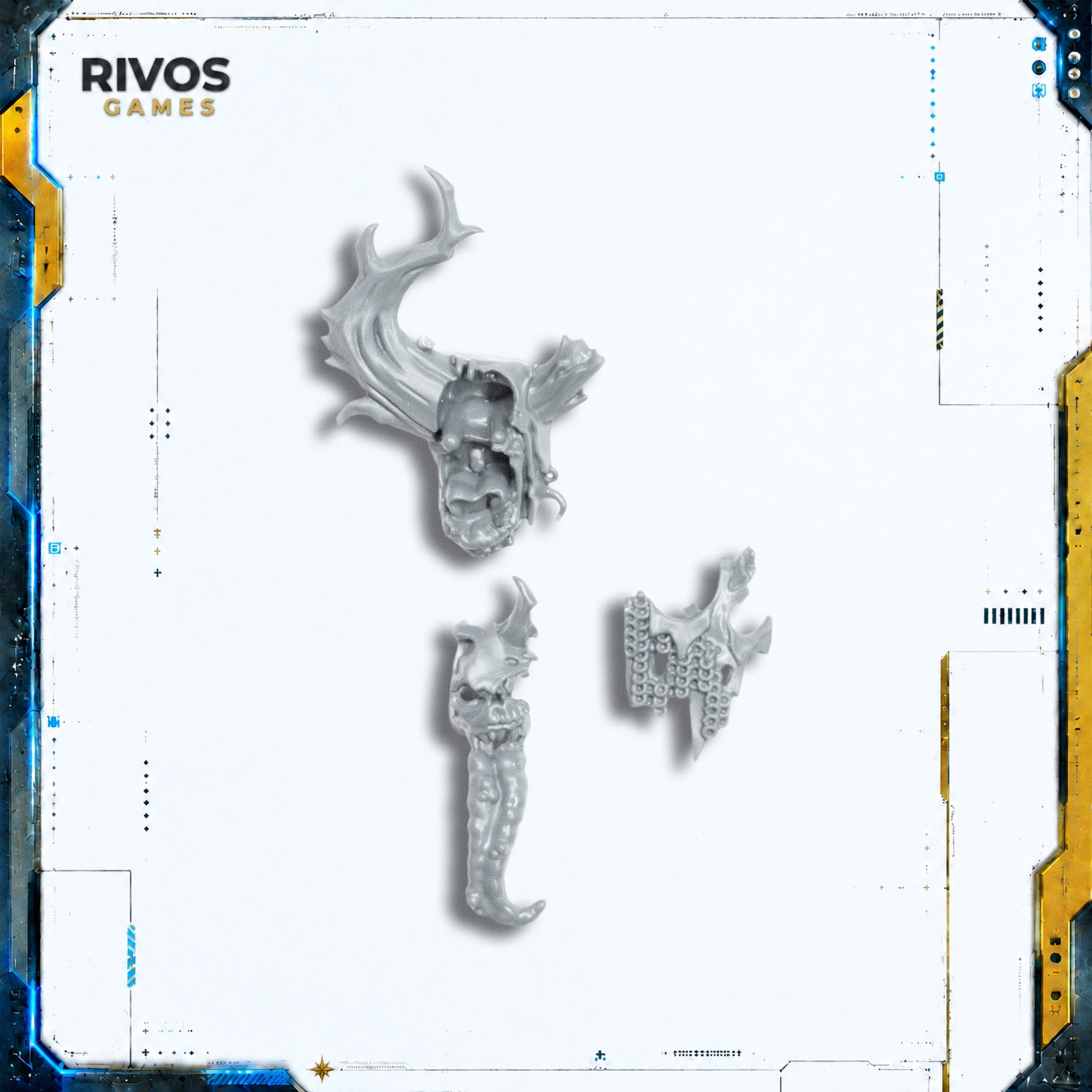 Warhammer 40K Chaos Space Marines Daemon Prince Nurgle Head - Bits (Bitz)